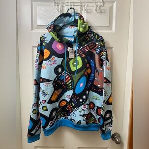 John Rombough Bear Hooded Sweat Shirt NEW